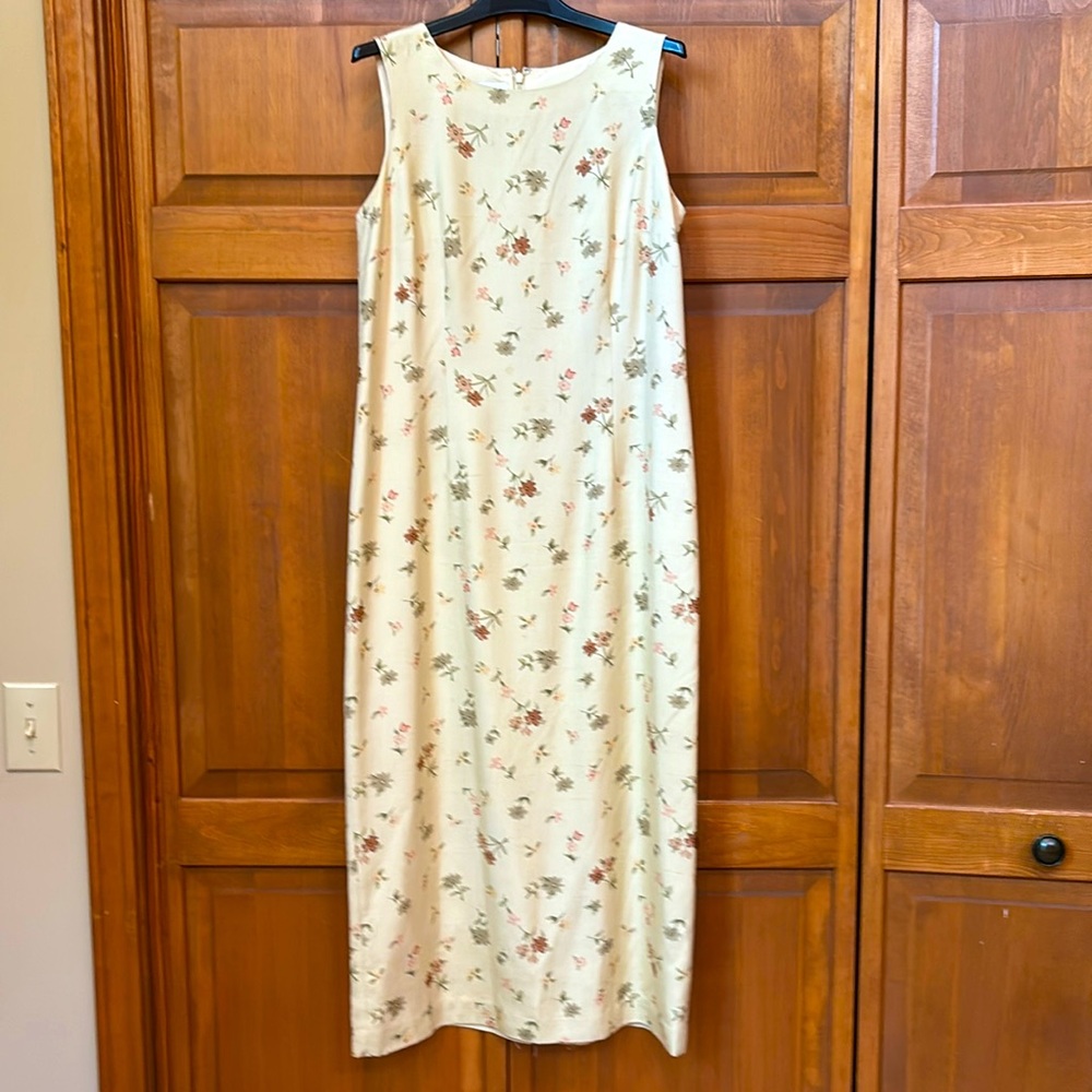 Talbots Floral Silk Shift Dress
